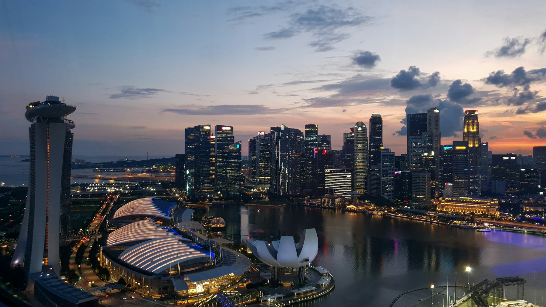 Singapore Marina Bay skyline